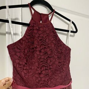 David’s Bridal Bridesmaid Dress- Wine